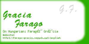 gracia farago business card